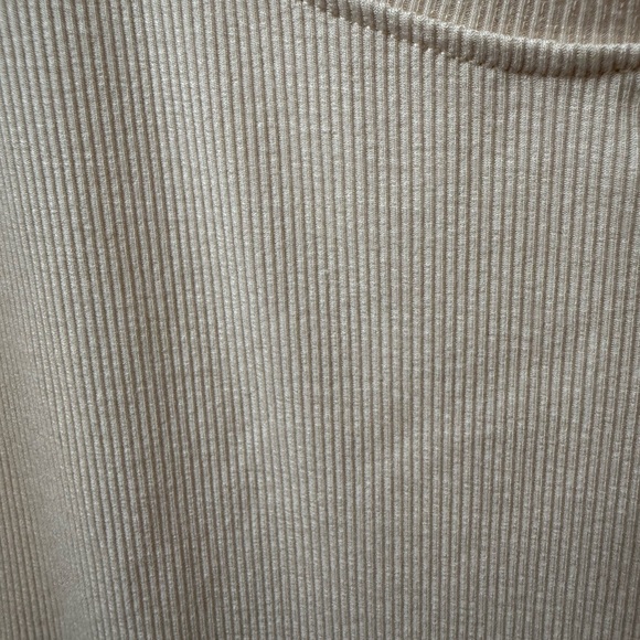 Lulu's Beige Ribbed Knit Top - Picture 2 of 4